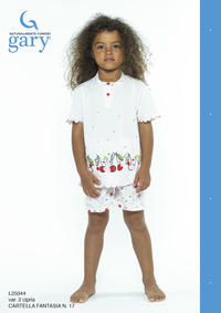 GIRL'S PAJAMA M/M L25044 Tellini S.r.l. Wholesale Clothing